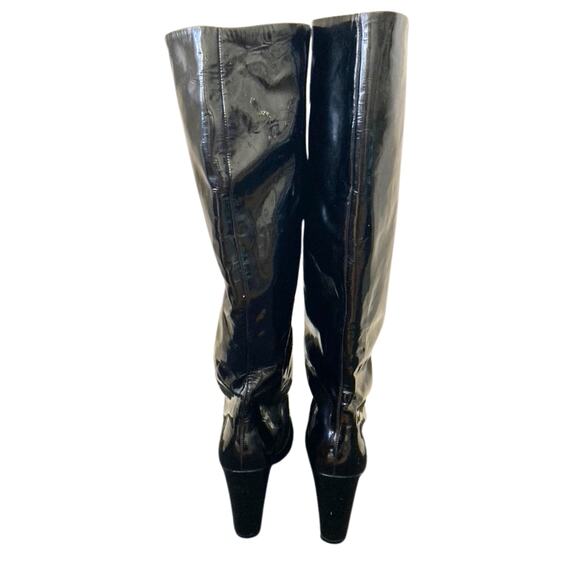 Golo for Lord & Taylor 60s/70s Patent Leather Boots RARE! 8M - Picture 13 of 13
